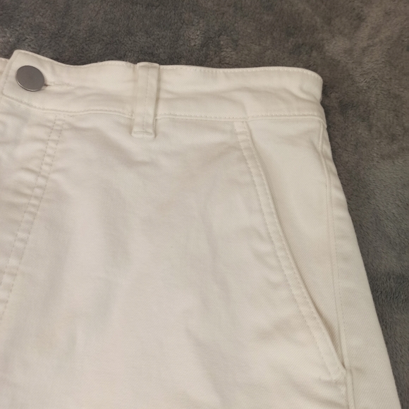 Everlane Moms Premium Button Fly Denim Jean Shorts Cut Off Wome Size 14 - Picture 2 of 16